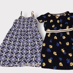 2 floral pattern old navy dresses